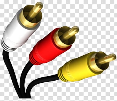 Electrical cable RCA connector Composite video HDMI DisplayPort, others transparent background PNG clipart