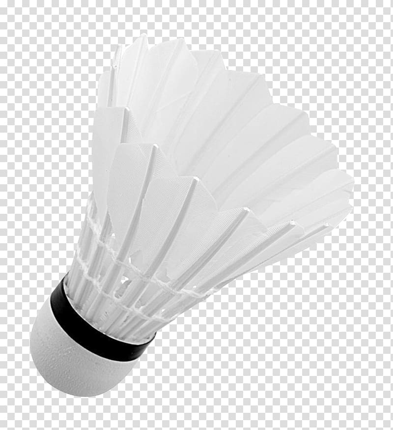 white shuttlecock illustration, Black and white, Shuttlecock transparent background PNG clipart