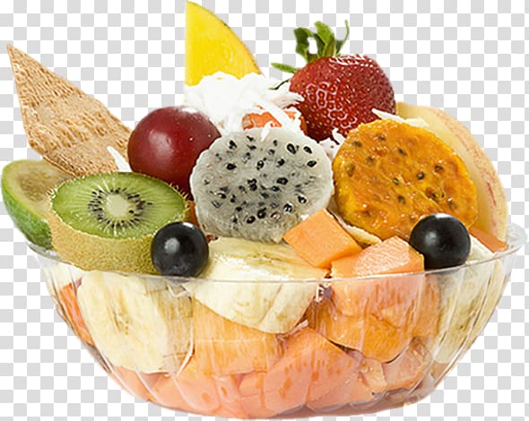 Vegetarian cuisine Ice cream Fruit salad Breakfast, Salade DE FRUITS transparent background PNG clipart