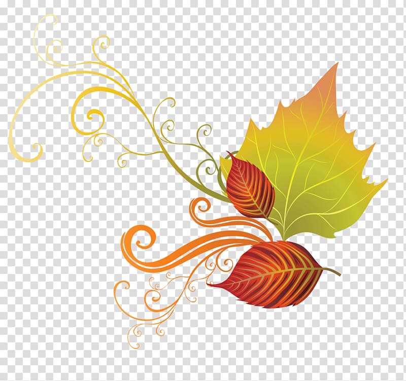 green and red leaf , Autumn leaf color , Fall Leaves Decor transparent background PNG clipart