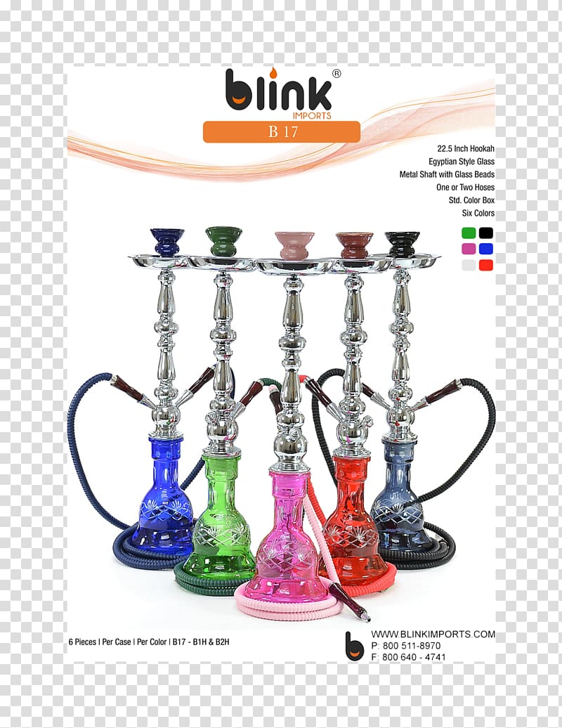Hookah Bohemian glass Metal Tobacco pipe, hookahs transparent background PNG clipart