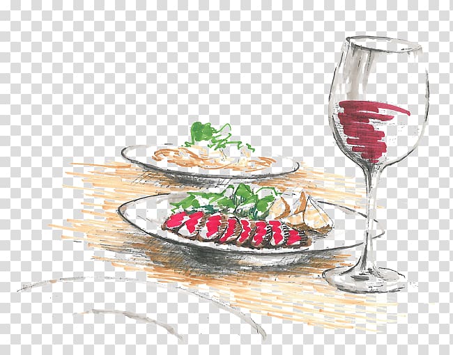 Japanese Cuisine Restaurant Interior Design Services Interieur Designer, Wine sketch transparent background PNG clipart