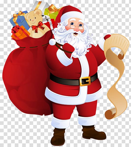 Santa Claus Gift Mrs. Claus Father Christmas, santa claus transparent background PNG clipart