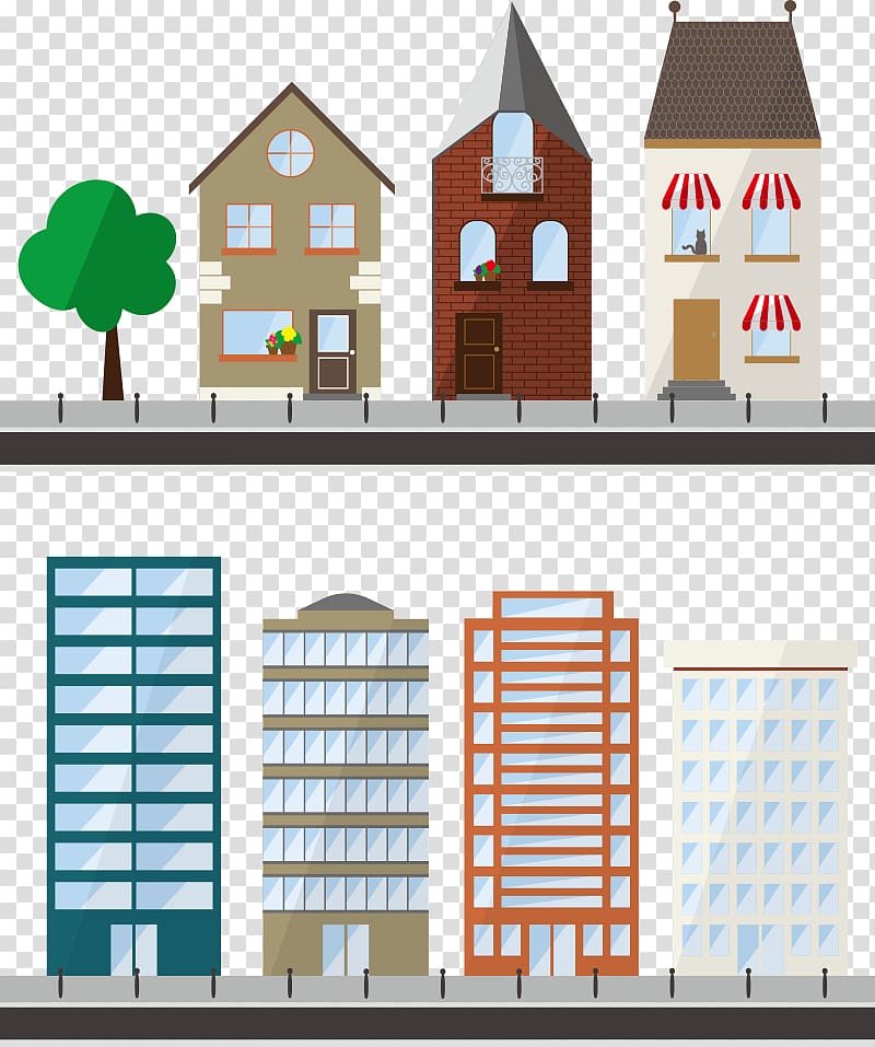 house and building , Apartment Building Euclidean House, luxury apartment building transparent background PNG clipart