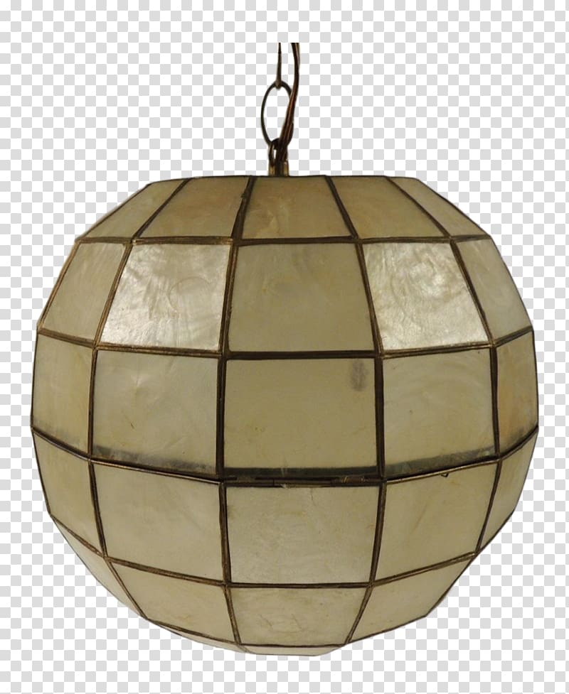 Lighting Windowpane oyster Capiz Pendant light, hanging lamp transparent background PNG clipart