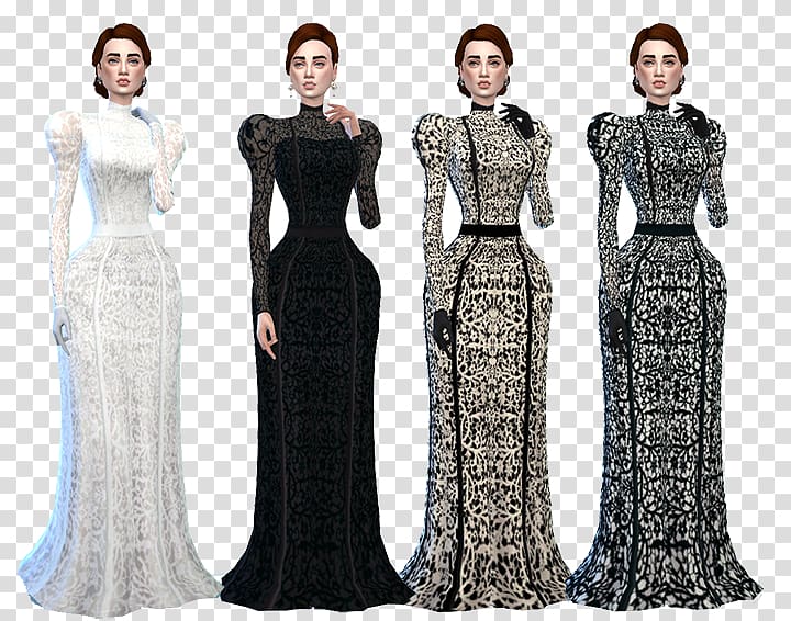 The Sims 4 MySims Victorian era The Sims 3 Victorian fashion, dress transparent background PNG clipart