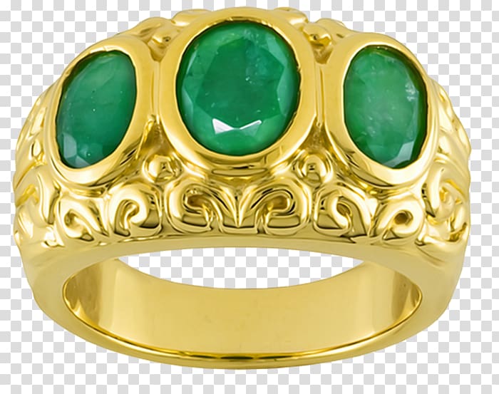 Emerald Ring Jewellery Gemstone Gold, emerald transparent background PNG clipart