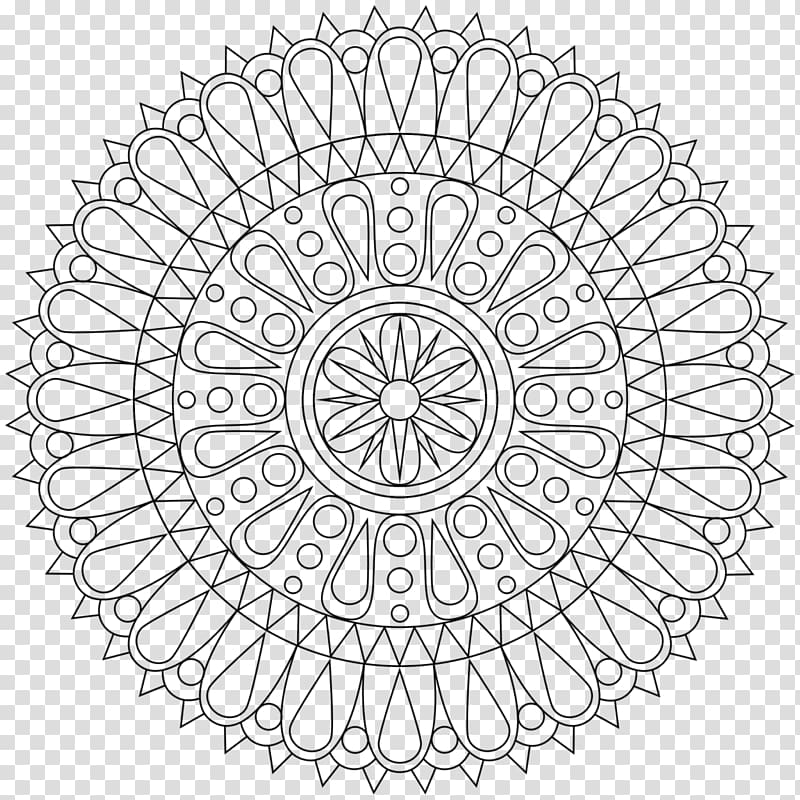 Mantra Mandala, The Meditation art for Adults to coloring Drawing