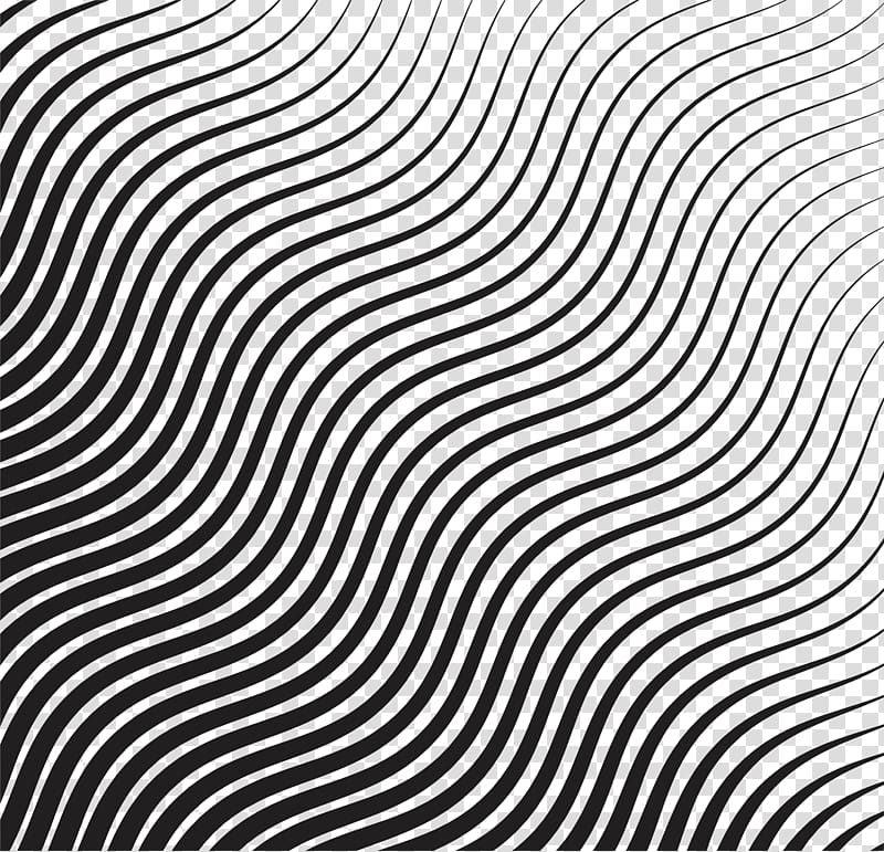 black wave illustration, Drawing Line, Ripple lines transparent background PNG clipart
