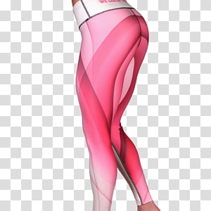 Leggings Clothing Tights Sportswear Physical fitness, Pink wave transparent background PNG clipart thumbnail