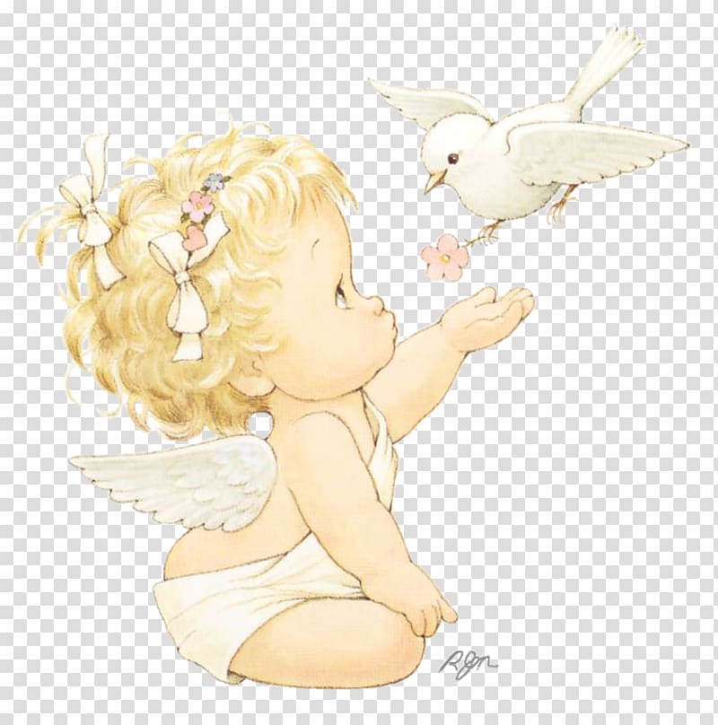 blonde hair cherub , Angel Infant baptism, Angelitos transparent background PNG clipart