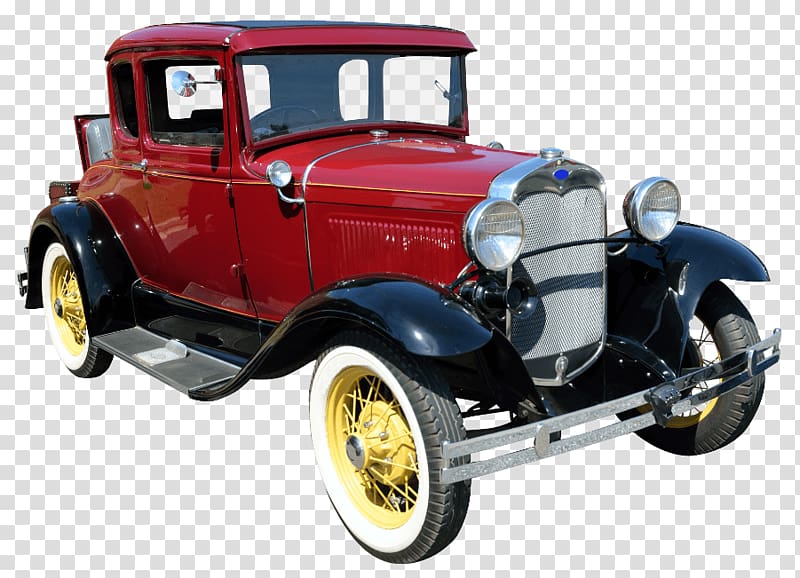 Antique car Ford Model A Nissan BMW, car transparent background PNG clipart