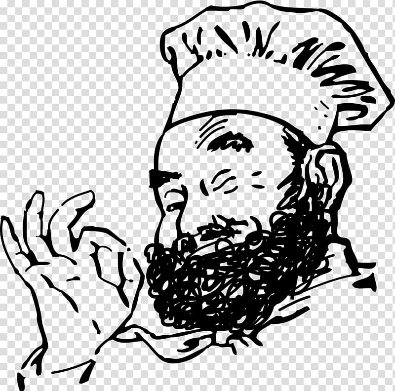 Italian cuisine Chef Cooking Pizza, Beard transparent background PNG clipart