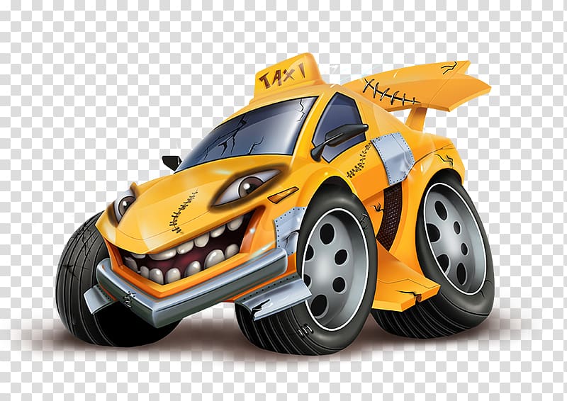 Model car Ford Zombie Automotive design, taxi cartoon transparent background PNG clipart