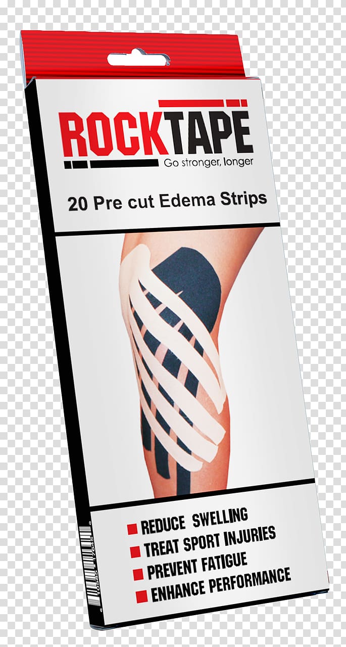 Elastic therapeutic tape Edema Athletic taping Kinesiology Adhesive tape, edema transparent background PNG clipart