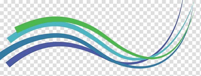green and teal wave logo illustration, Green Line Gradient, The green line gradient wavy lines transparent background PNG clipart