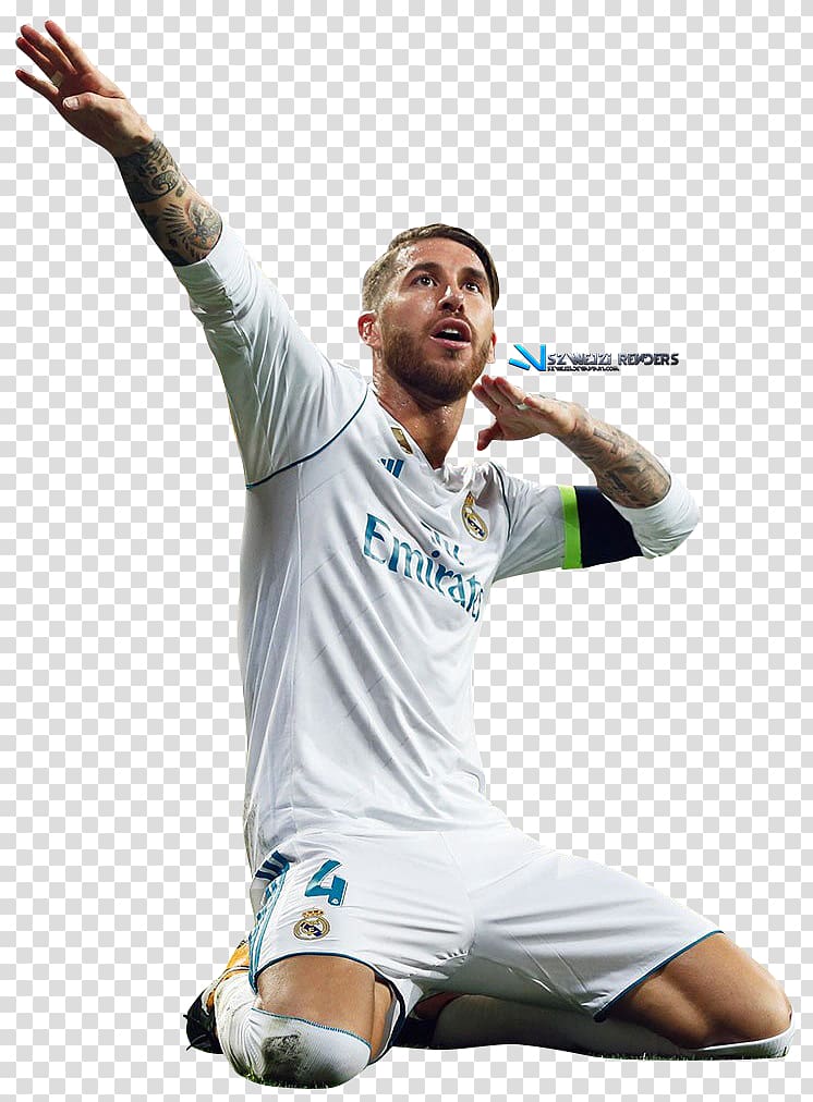 soccer player , Sergio Ramos Football player Real Madrid C.F. Team sport, football transparent background PNG clipart