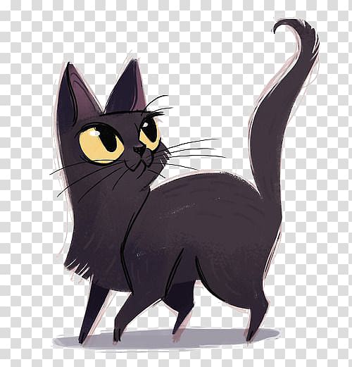 Bombay cat Birman Persian cat Somali cat Ragdoll, Black Cat transparent background PNG clipart