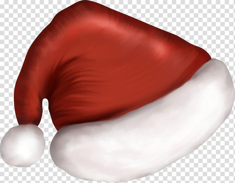 Santa Claus Christmas Cap , cock transparent background PNG clipart