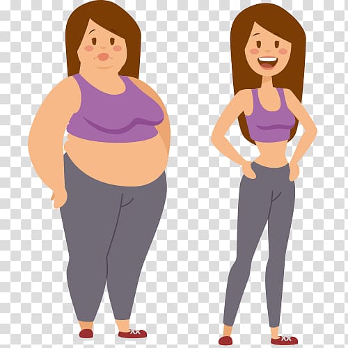 woman body illustration, Cartoon Adipose tissue Female, fat transparent background PNG clipart