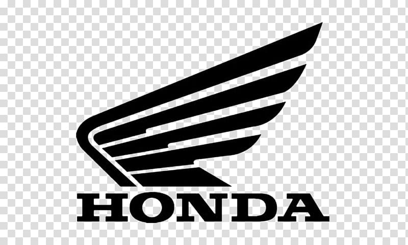 Set of 2 Honda Wing Tank Decals Gloss Black Honda Motor Company Logo Brand Product design, Motorcycle Race transparent background PNG clipart