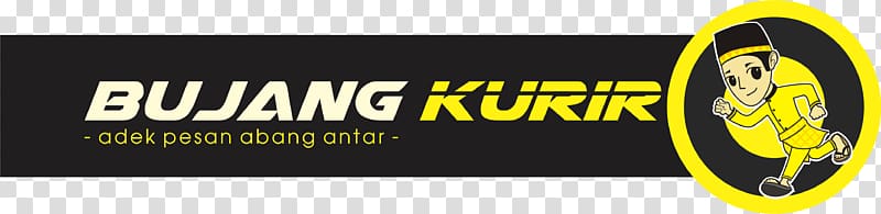 Bujang Kurir Courier Logo Delivery, mie ayam transparent background PNG clipart