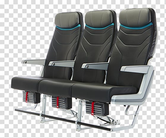 Aircraft Airplane Airline seat Car seat, airplane Seat transparent background PNG clipart