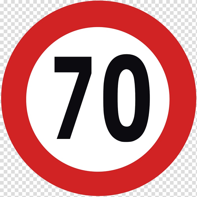 Speed limit Traffic sign Italy , 60 transparent background PNG clipart