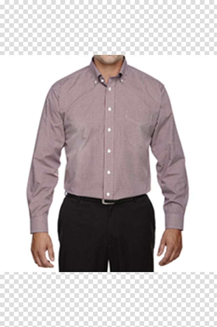 Dress shirt T-shirt Gingham Clothing, dress shirt transparent background PNG clipart