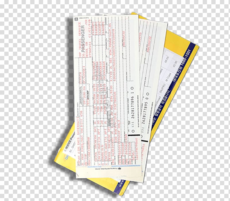 Paper Airline ticket, bill transparent background PNG clipart