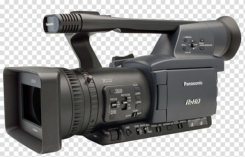 Panasonic P2 Camcorder High-definition video Camera, Video Recorder transparent background PNG clipart
