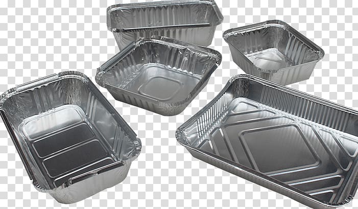Aluminium foil Tray Food Plastic, container transparent background PNG clipart