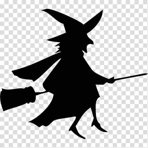 Witchcraft Broom Silhouette, witch transparent background PNG clipart