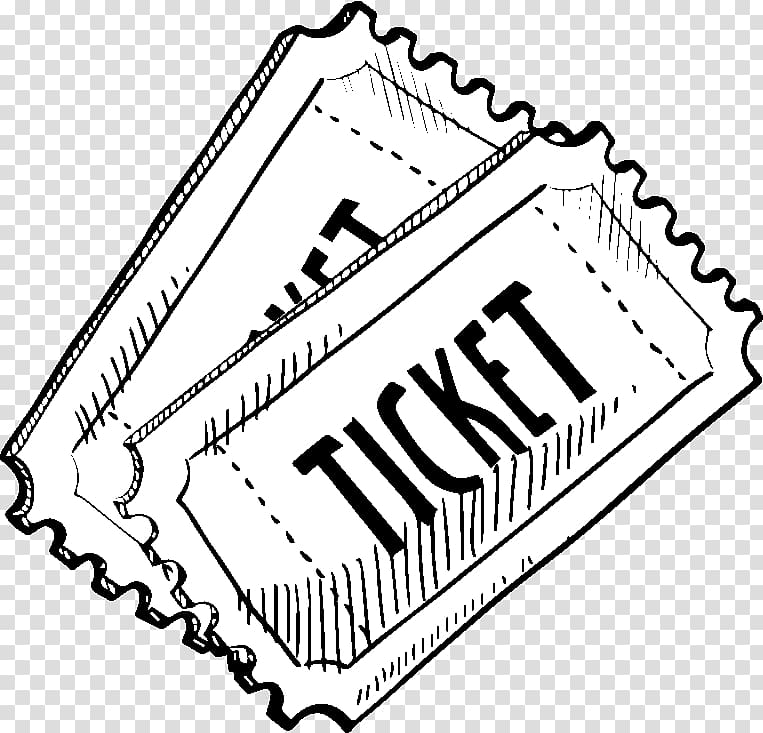 Drawing Ticket Film Sketch, circus ticket transparent background PNG clipart
