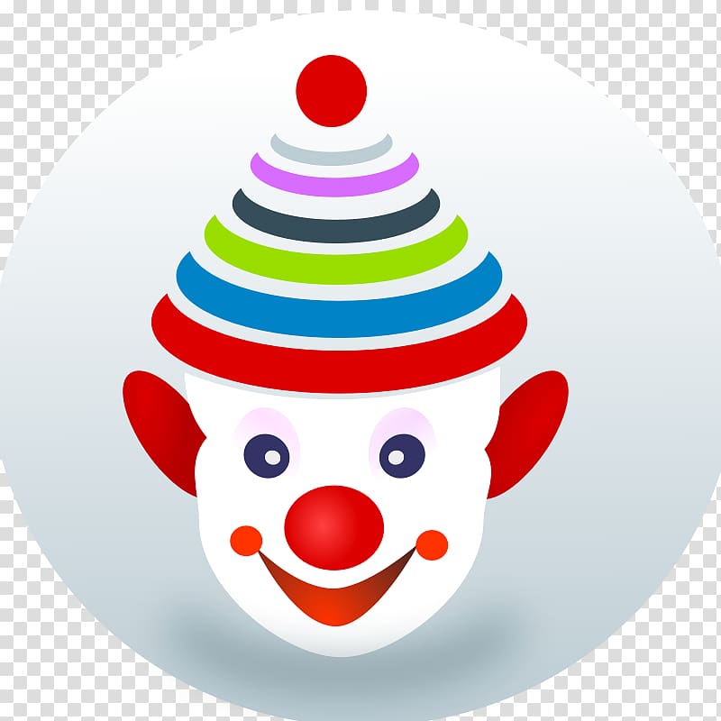 Joker Clown Circus , Cartoon Clown Face transparent background PNG clipart