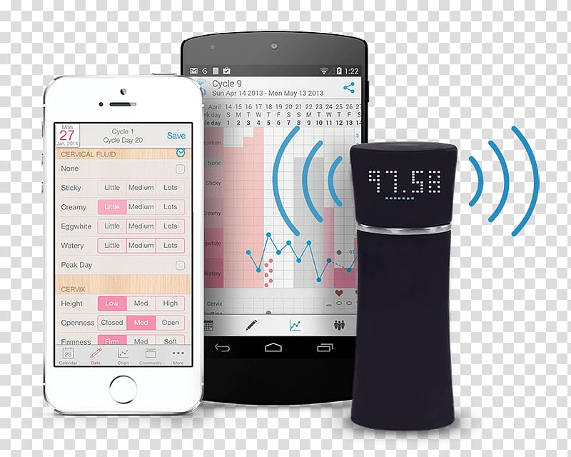 Feature phone Kindara Basal body temperature Fertility awareness, smartphone transparent background PNG clipart