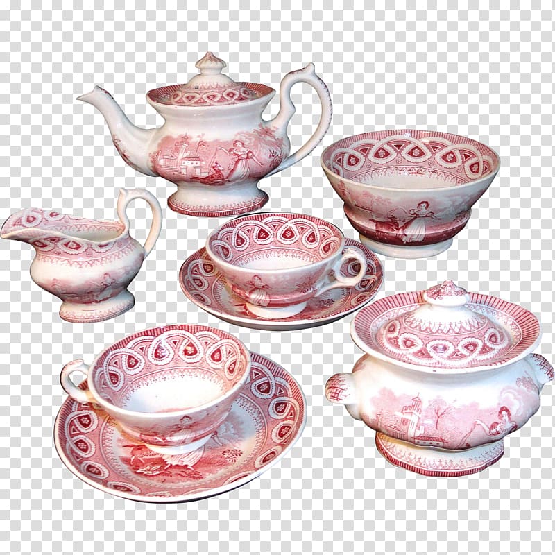 Porcelain Coffee cup Transferware Saucer Ceramic, Plate transparent background PNG clipart