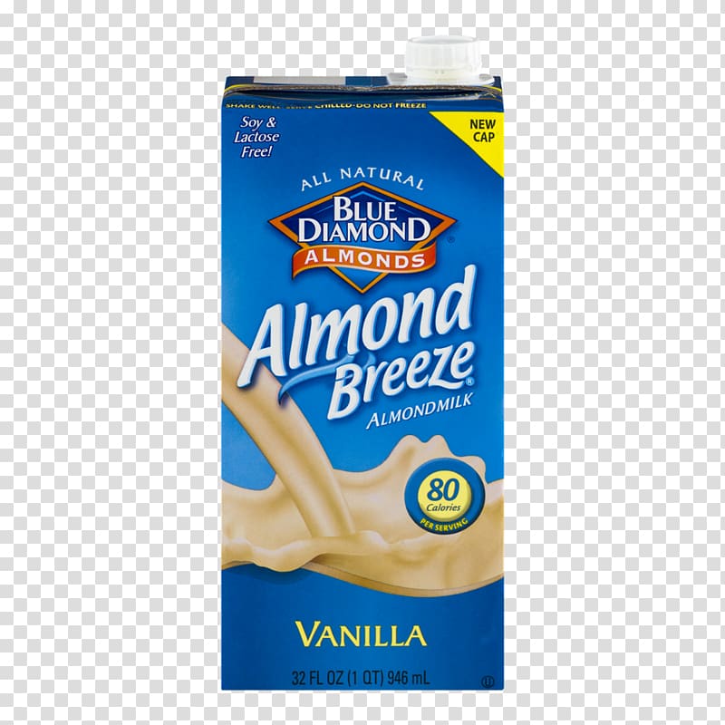 Almond milk Blue Diamond Growers Milk substitute, milk transparent background PNG clipart