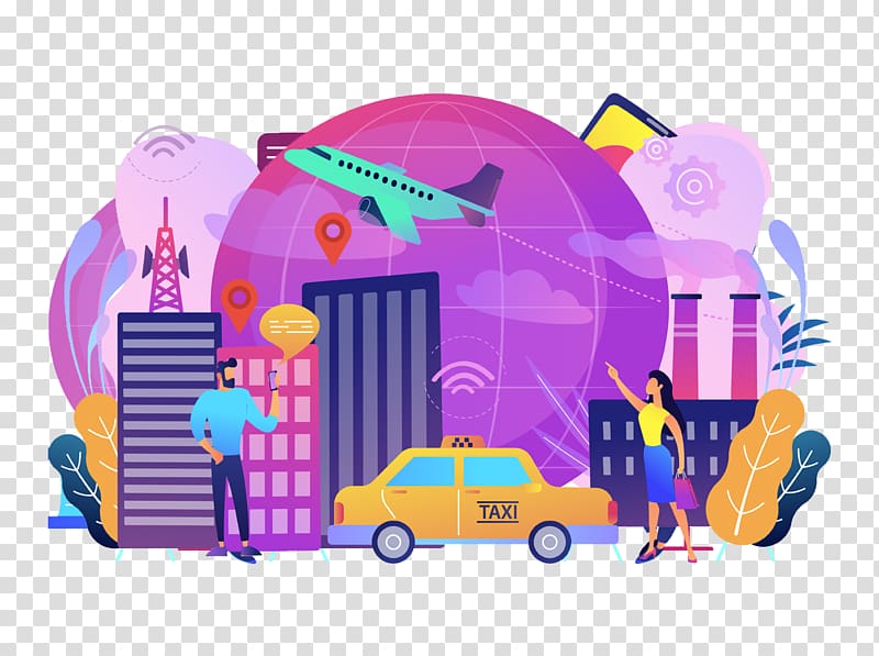 Internet of things graphics illustration Connected car, transparent background PNG clipart