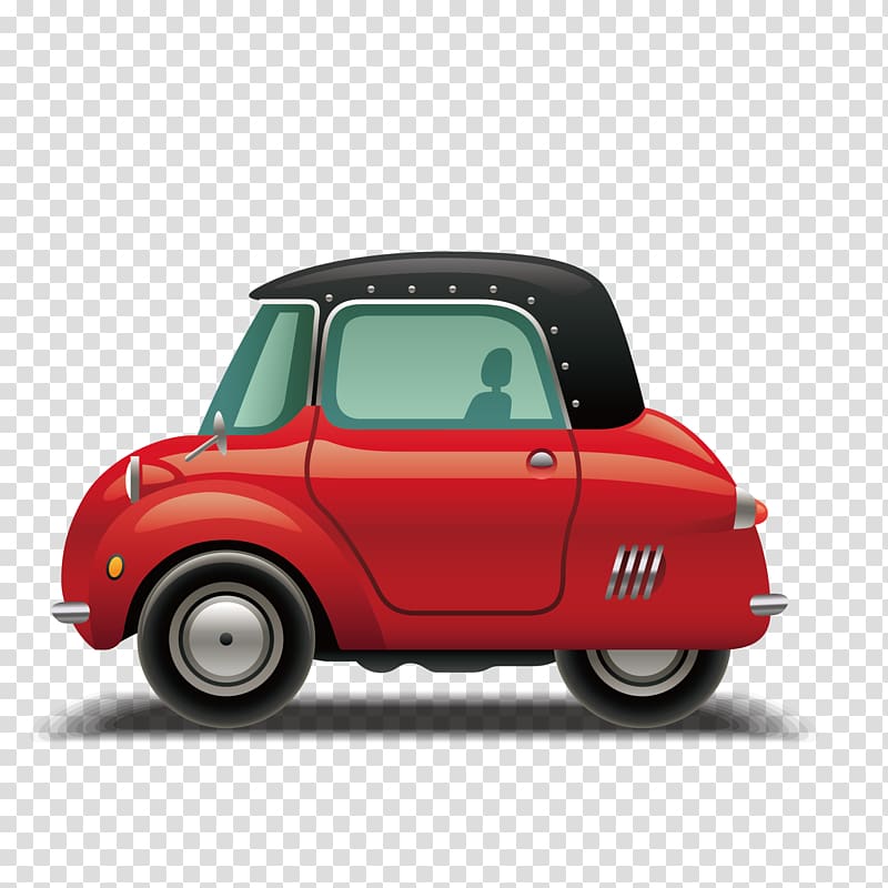 MINI Cooper Car Illustration, red car transparent background PNG clipart