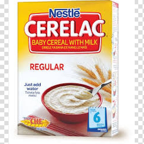 Baby Food Rice cereal Breakfast cereal Cerelac Nestlé, milk transparent background PNG clipart