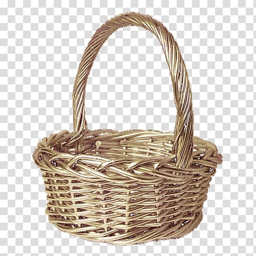 Basket Wicker Bamboo, Brown bamboo basket transparent background PNG clipart