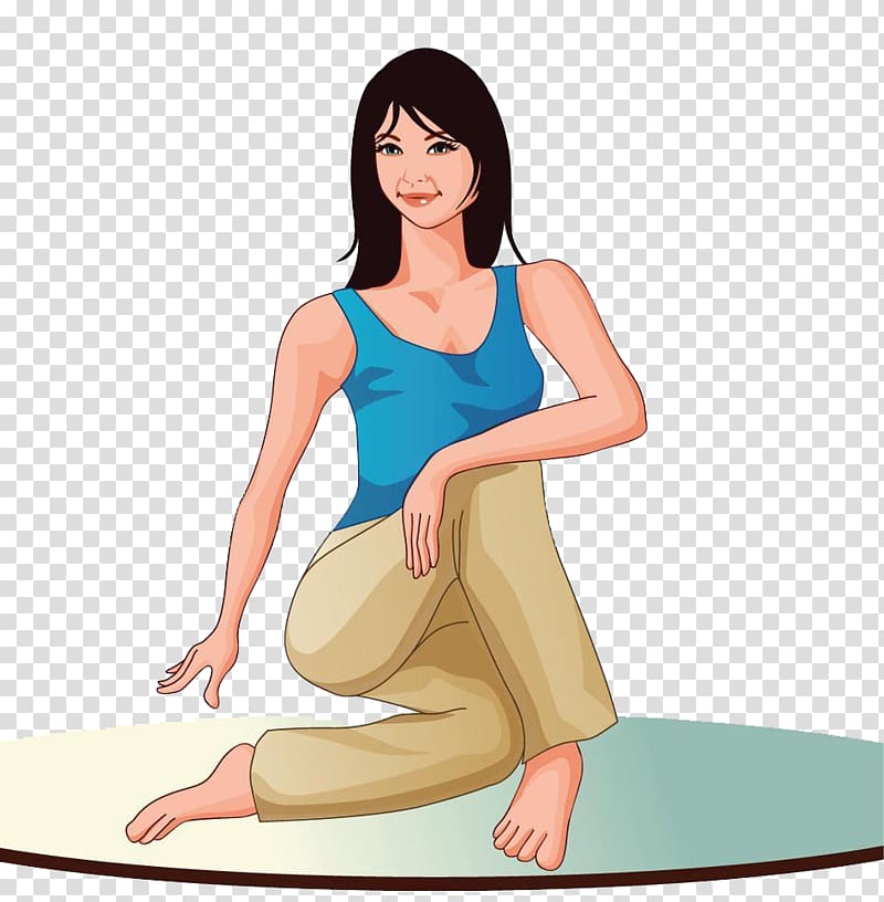Cartoon Yoga, Yoga transparent background PNG clipart