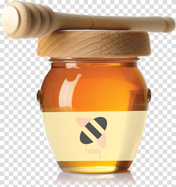 Honey Bee Greek cuisine Food, jar of honey transparent background PNG clipart