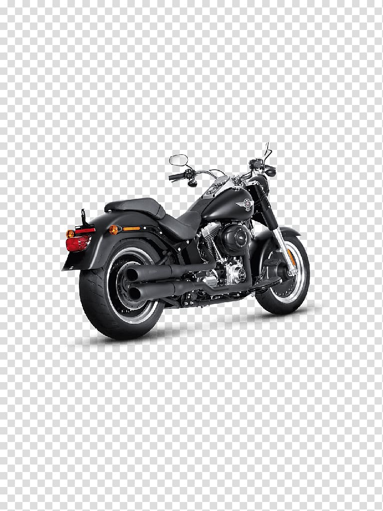 Exhaust system Car Harley-Davidson FLSTF Fat Boy Softail, car transparent background PNG clipart