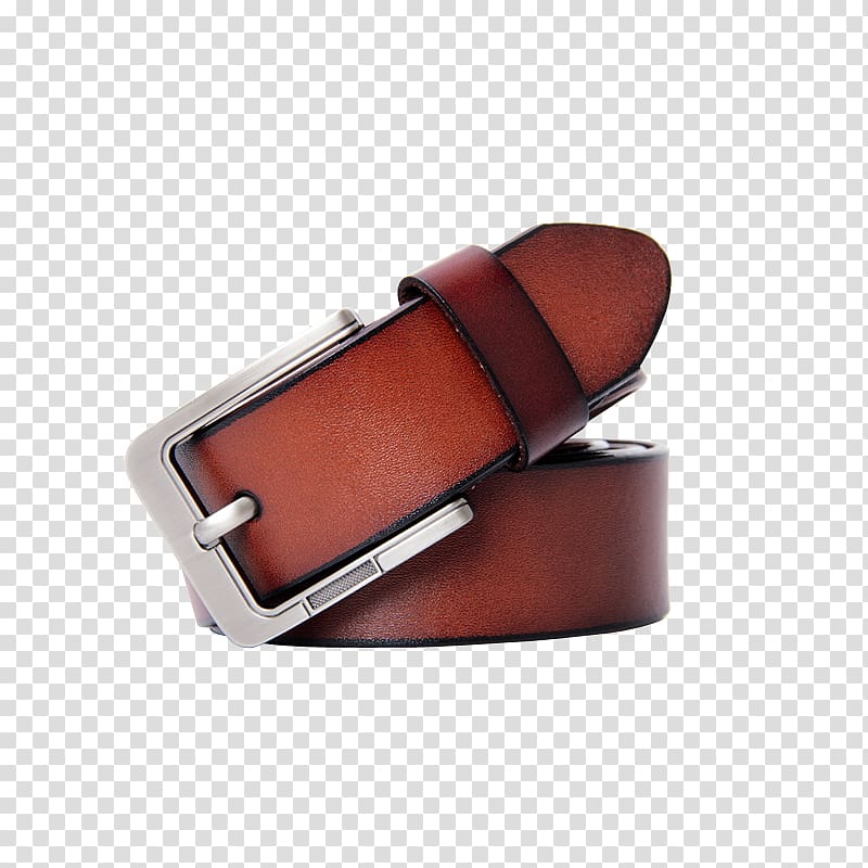 Belt Leather Bag, Product kind brown leather belt transparent background PNG clipart