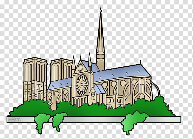 Notre-Dame de Paris Gothic architecture Cathedral , Cathedral transparent background PNG clipart