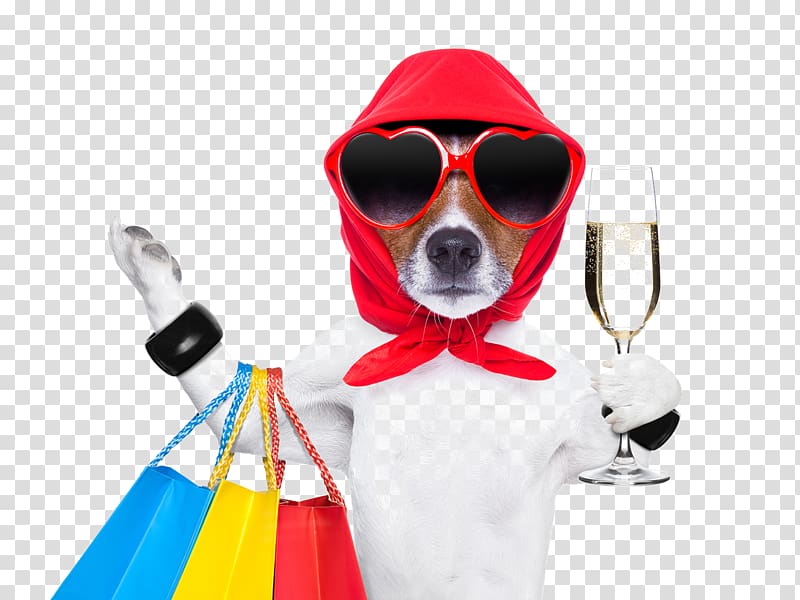 Dog Shopping cart Pet Shop, Shopping pet dog transparent background PNG clipart