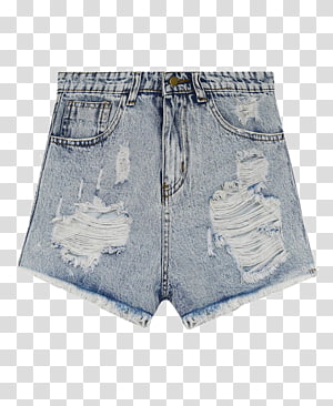 Blue denim shorts with leather belt and back zipper pocket png download -  1848*1804 - Free Transparent Blue Jean Shorts png Download. - CleanPNG /  KissPNG