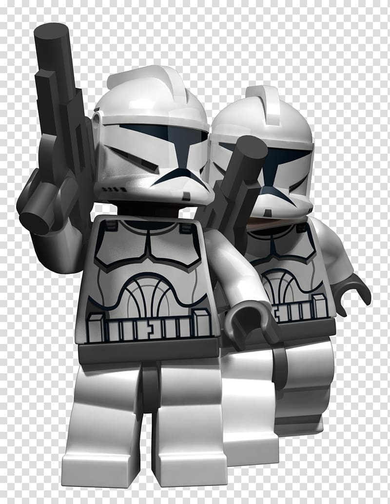 Storm Trooper Lego character illustration, Lego Star Wars III: The Clone Wars Lego Star Wars: The Complete Saga Clone trooper Anakin Skywalker, Star Wars transparent background PNG clipart